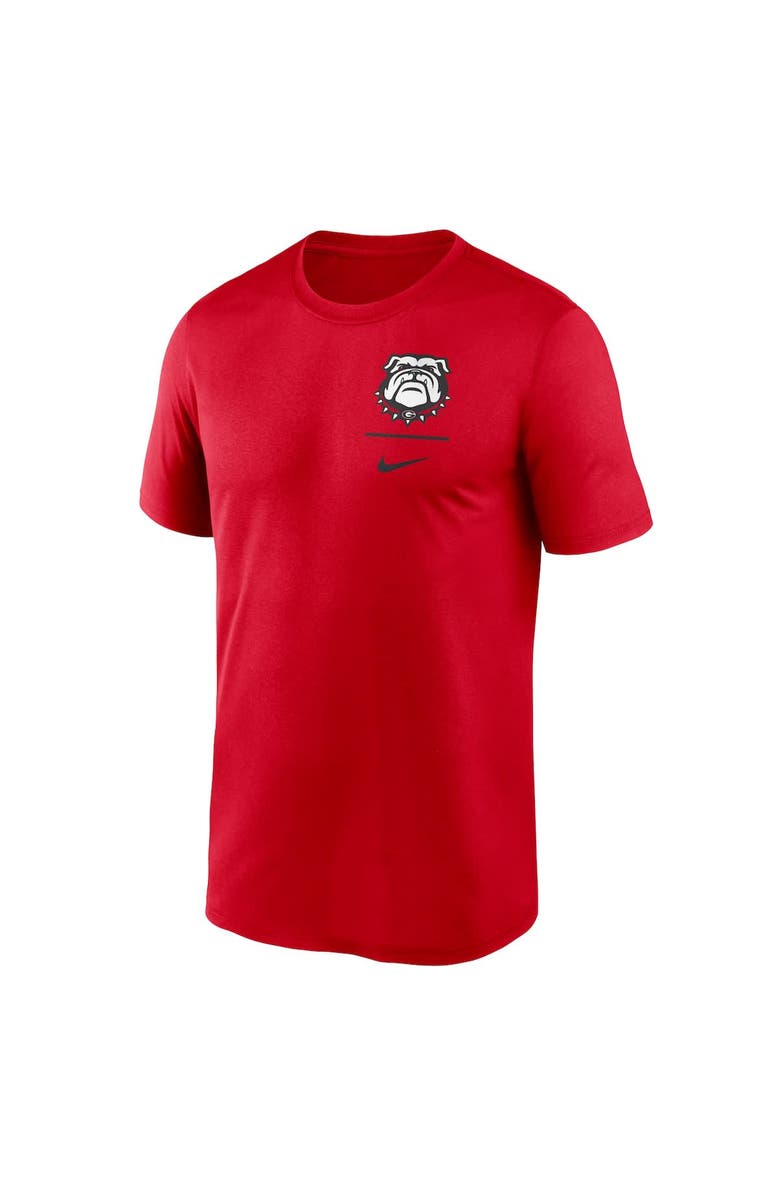 Nike Men's Nike Red Georgia Bulldogs Alternate Logo Lockup Legend Performance T-Shirt, Alternate, color, 
