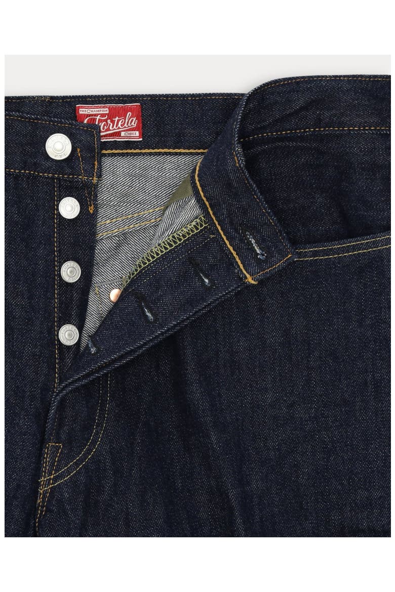 914 Leo Japanese 29 Selvedge 5-Pocket Regular-Fit Denim Pants, Alternate, color, Blue