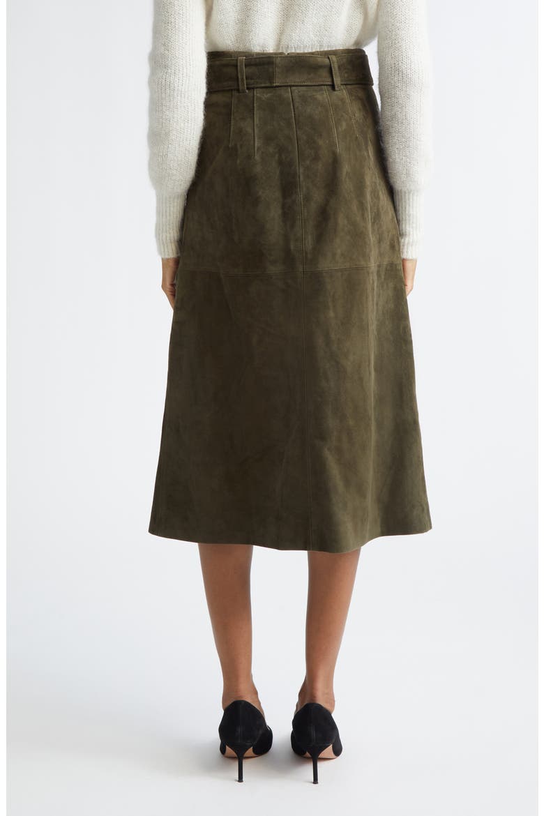 Alexie Suede Skirt, Alternate, color, CYPRESS