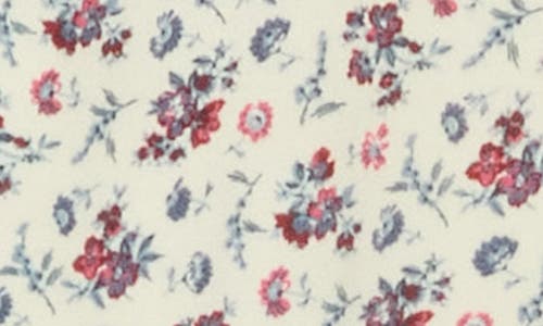 Brooks Brothers Floral Print Cotton Cardigan In White