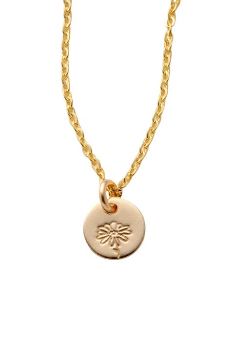 April Birth Flower Necklace