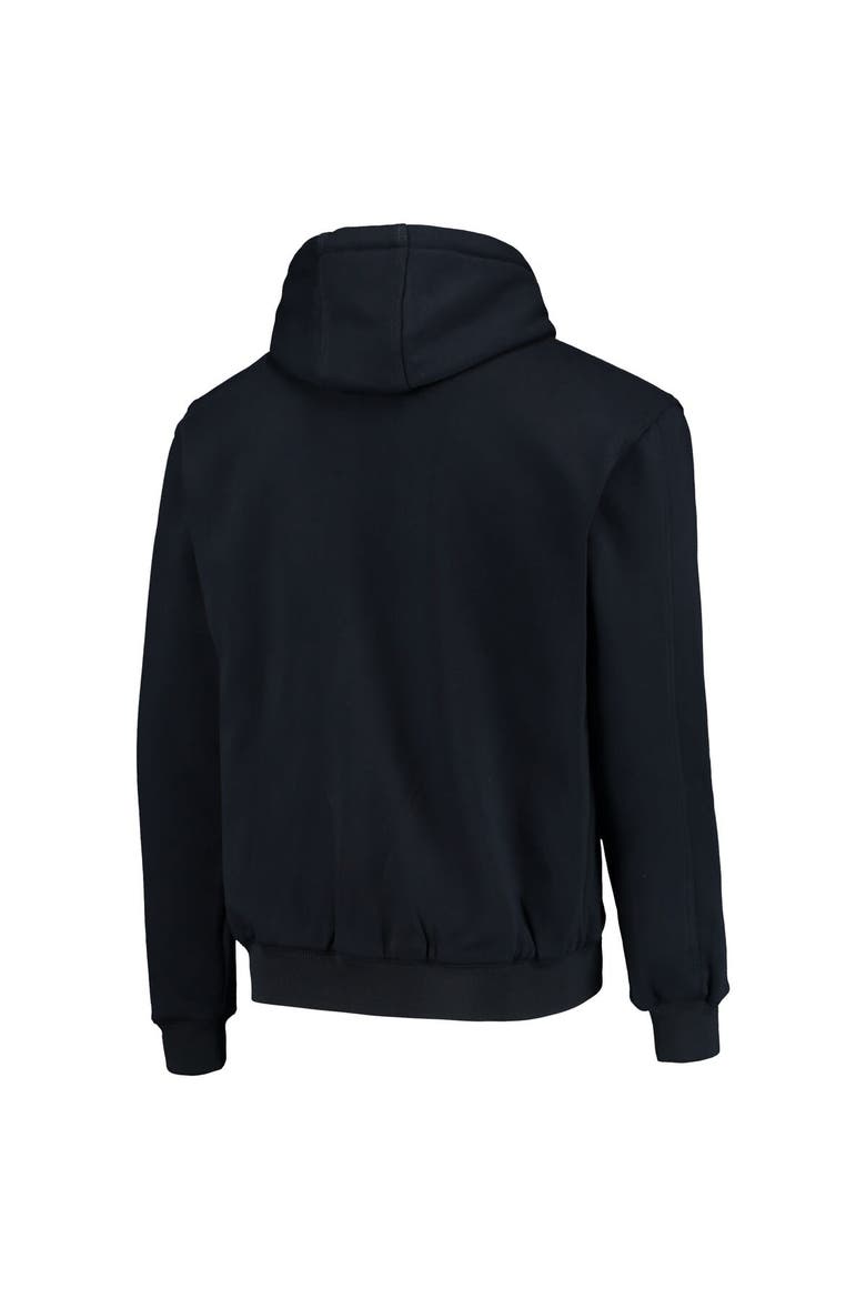 Men's Dunbrooke Navy New England Patriots Craftsman Thermal-Lined Full-Zip Hoodie, Alternate, color, Navy