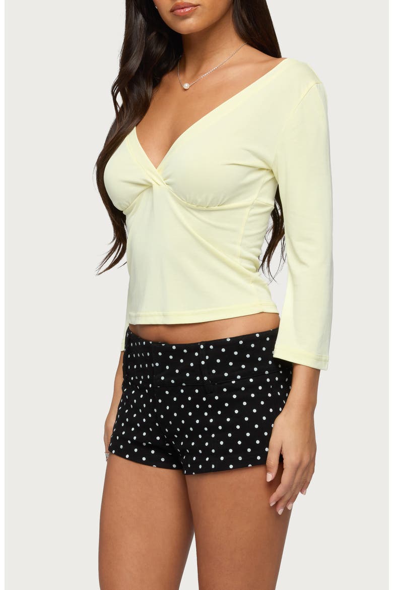 Mar V-Neck Top, Alternate, color, YELLOW