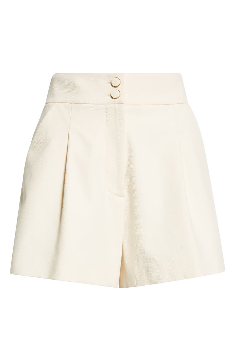 Veronica Beard Devina High Waist Shorts, Alternate, color, Ecru