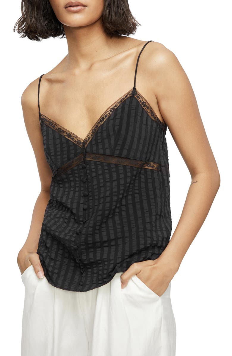 ANINE BING Nadine Silk Blend Camisole, Main, color, 
