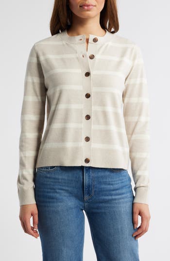 CASLON CASLON® CLASSIC CREWNECK CARDIGAN 