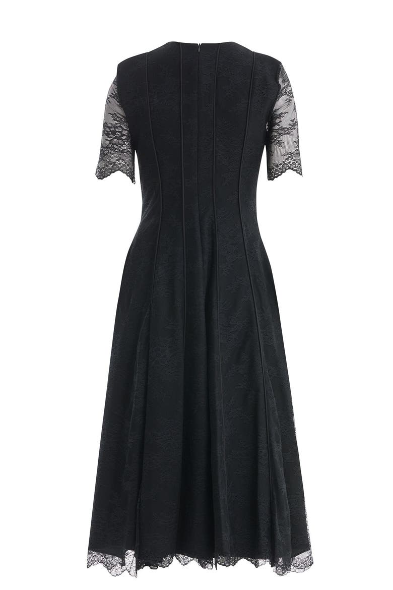 Embroidered Lace Detailed Midi Dress, Alternate, color, Black