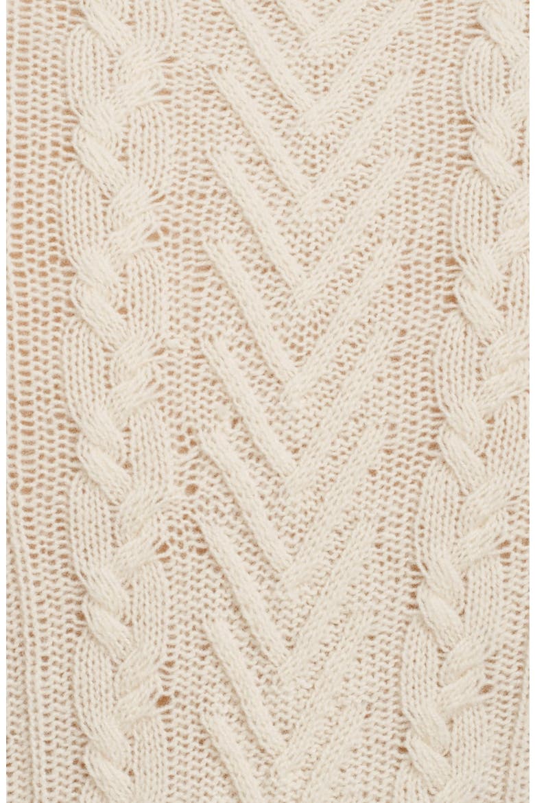 'Peyton' Cabled Sweater, Alternate, color, IVORY