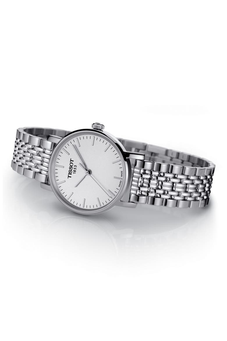Everytime Bracelet Watch, 30mm, Alternate, color, SILVER