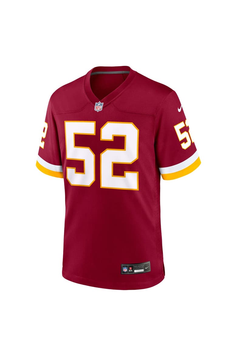 Men's Nike Burgundy Washington Commanders Sonny Styles Team Game Jersey, Alternate, color, Burgundy