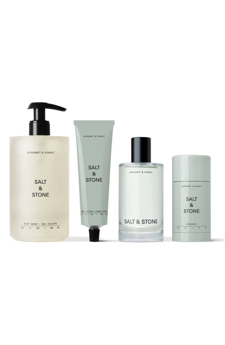 SALT & STONE Bergamot & Hinoki Full-Size Body Care Set (Nordstrom Exclusive) (Limited Edition) $121 Value, Alternate, color, 
