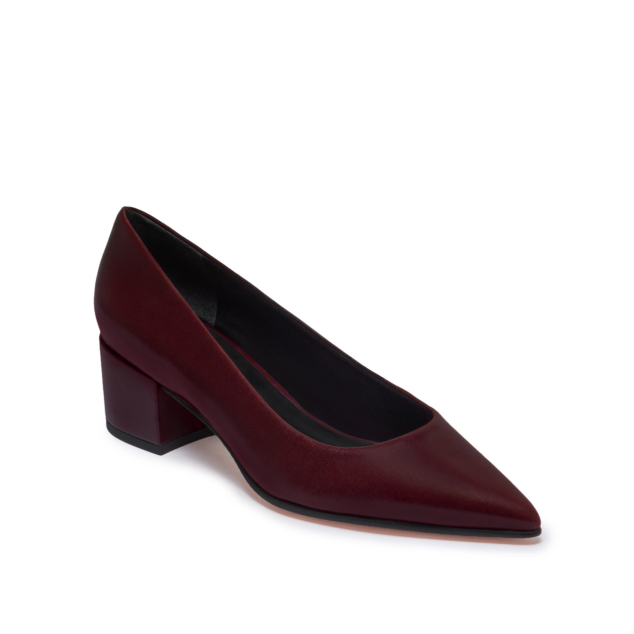Millie Block Heel Pump, Alternate, color, CHOCOLATE WINE