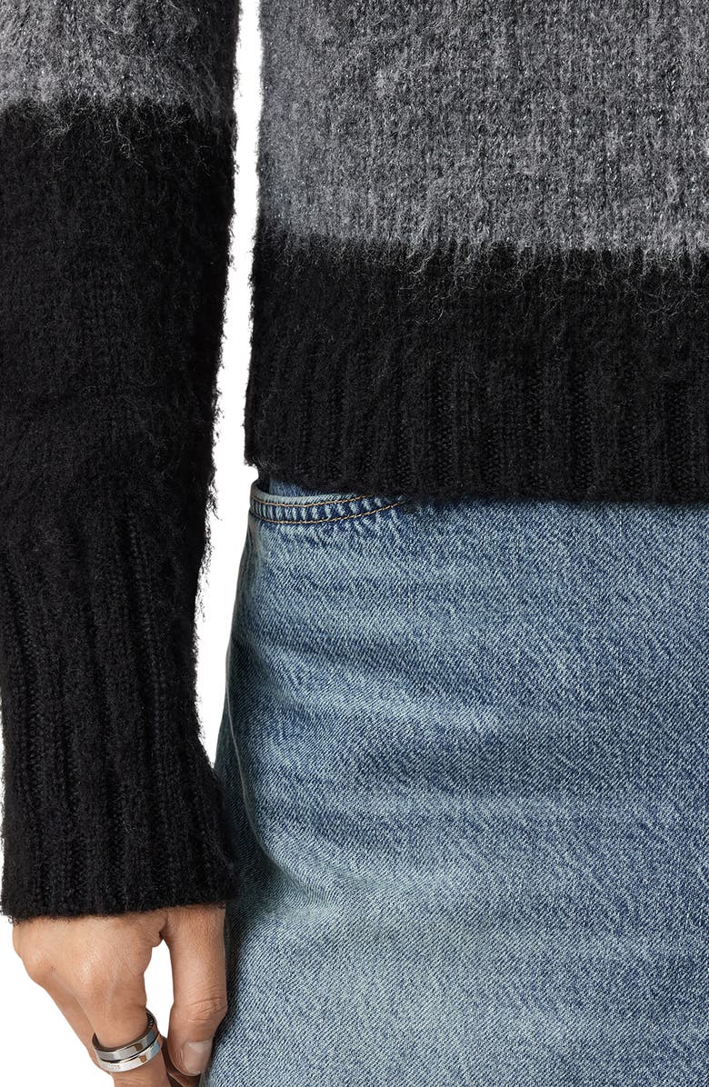 AllSaints Lou Spark Brushed Stripe Sweater, Alternate, color, 