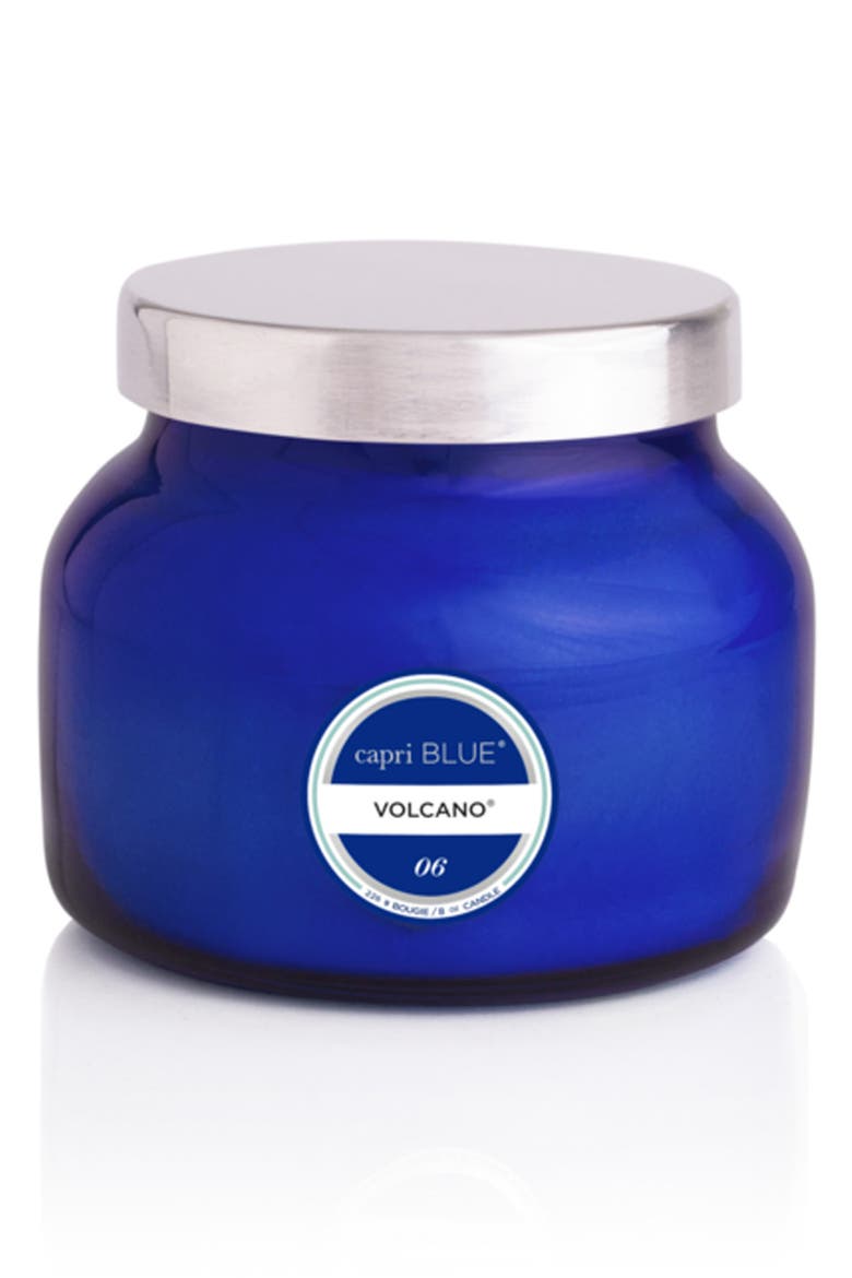 Volcano Blue Petite Jar Candle, Main, color, BLUE VOLCANO