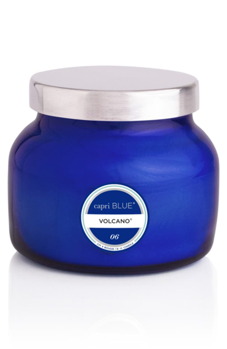 Capri Blue Volcano Blue Petite Jar Candle, Main, color, Blue Volcano