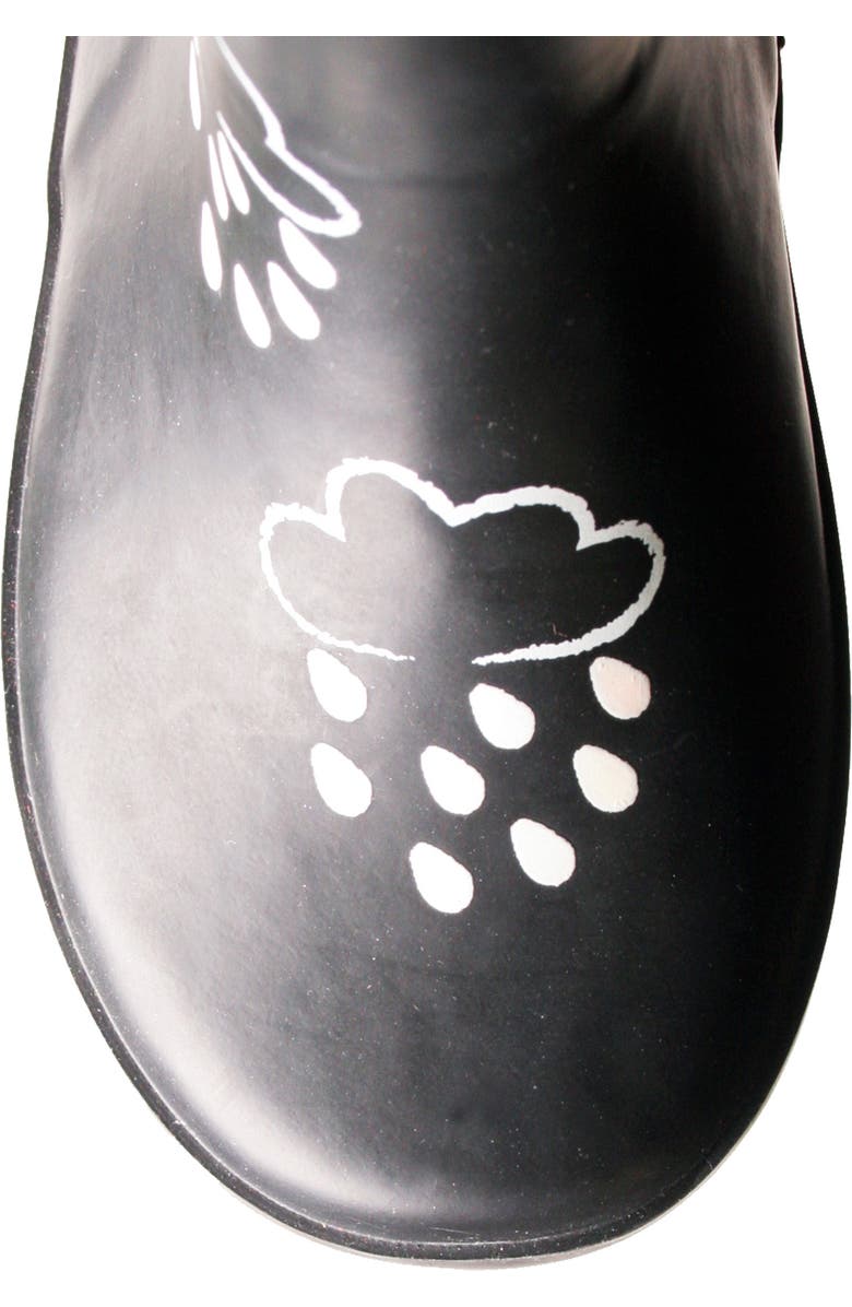 Nomad Kids' Color Changing Rain Boot, Alternate, color, Black Clouds