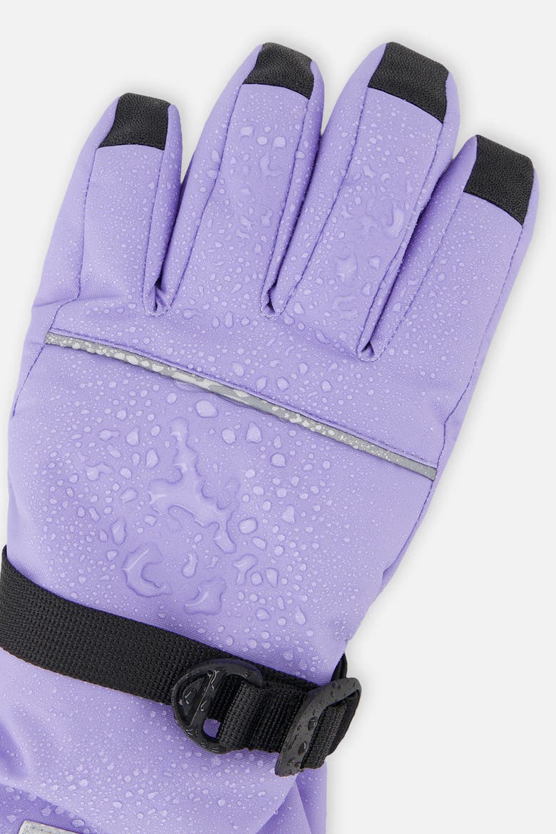 Teknik Cordura Fingertips Wrist Strap Winter Gloves, Alternate, color, Violet