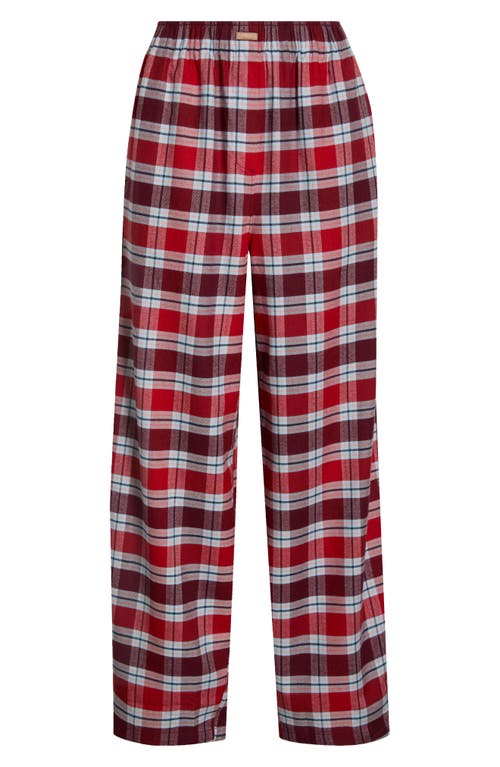 Lunya Brushed Flannel Pajama Pants In Multi