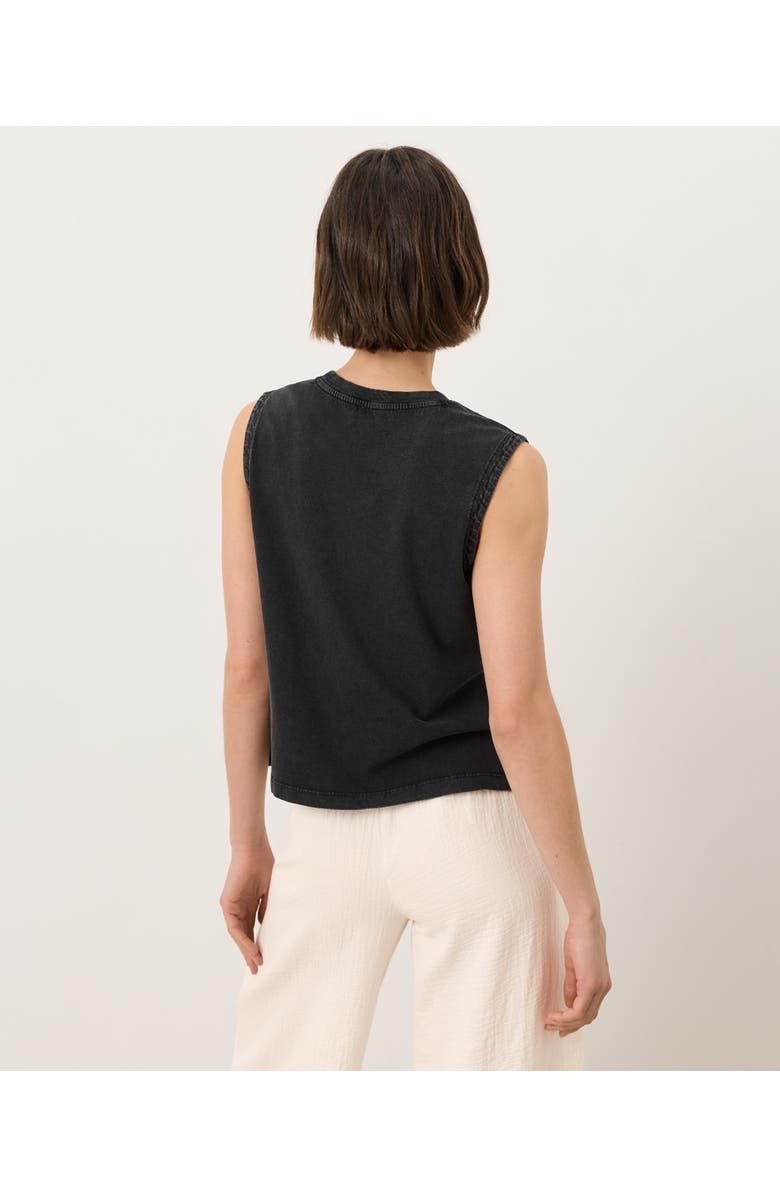 Pact Organic Cotton Vintage Jersey Relaxed Tank, Alternate, color, Washed Black