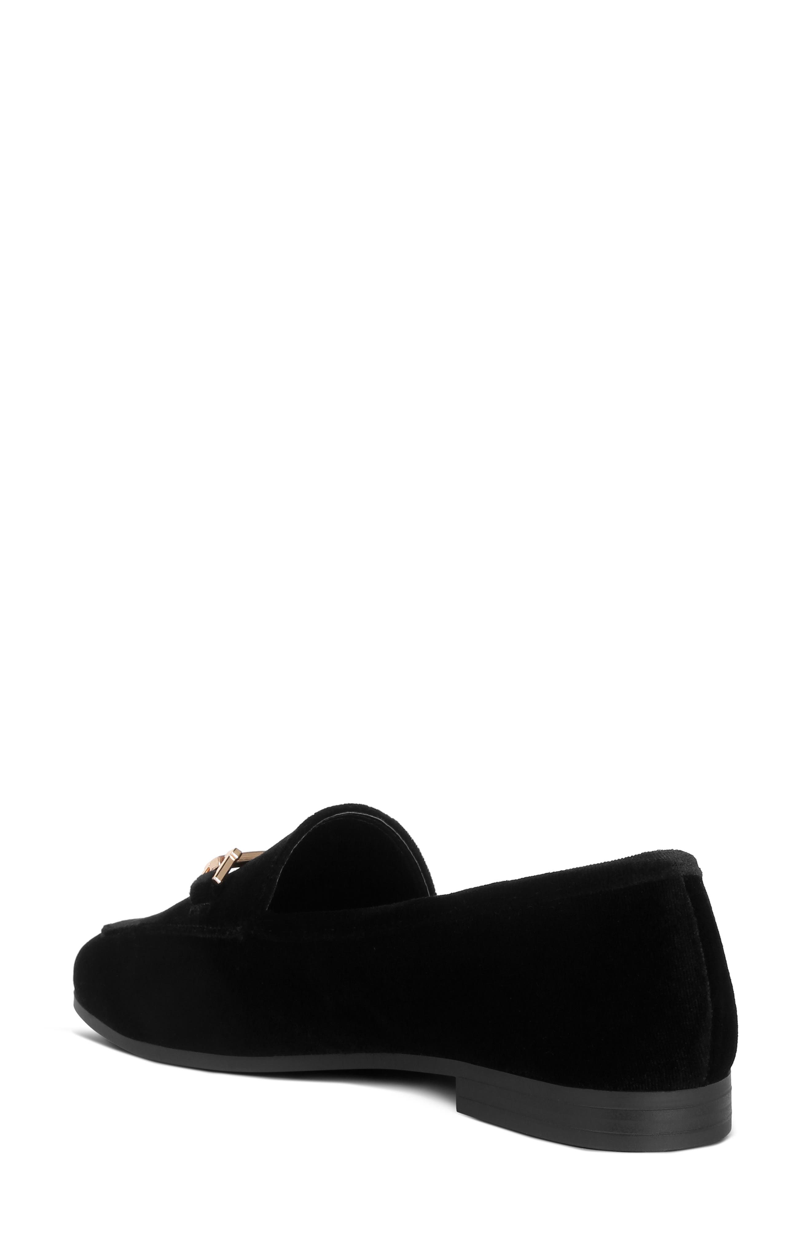 LONDON RAG Evelio Horsebit Velvet Loafer, Alternate, color, Black