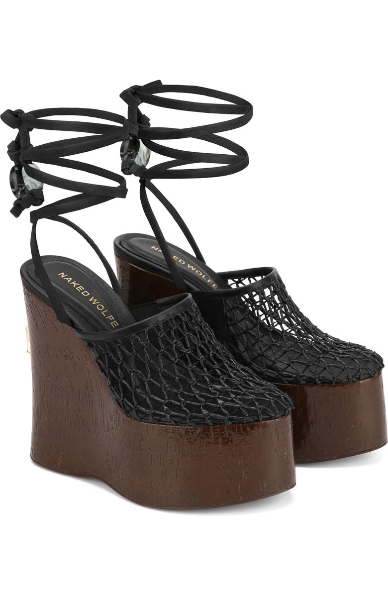 Naked Wolfe Platform Wedge Ankle Wrap Sandal, Main, color,