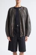 PARTOW Bond Drawstring Leather Jacket