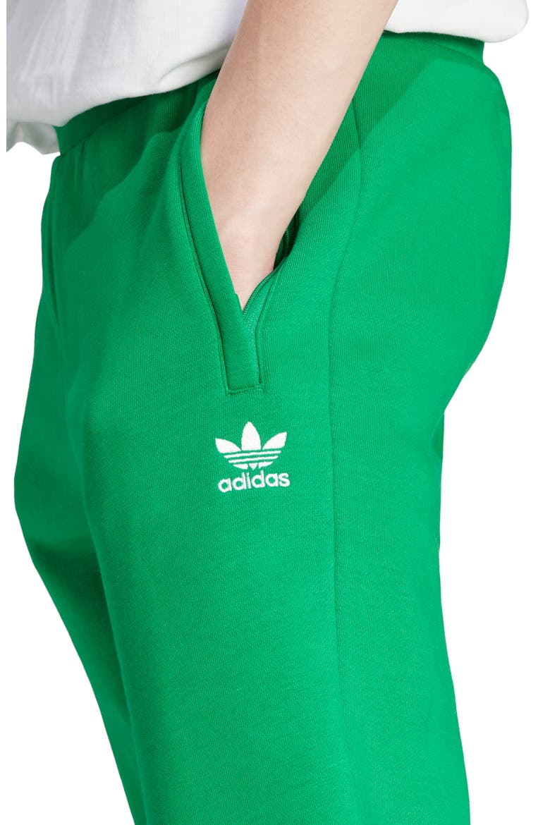 Trefoil Slim Fit Cotton Blend Sweatpants, Alternate, color, GREEN