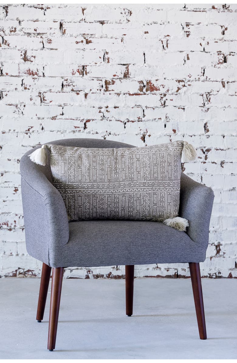 C&F Home Cyrus Woven Tasseled Cotton Decorative Throw Pillow, GET, Alternate, color, Brown