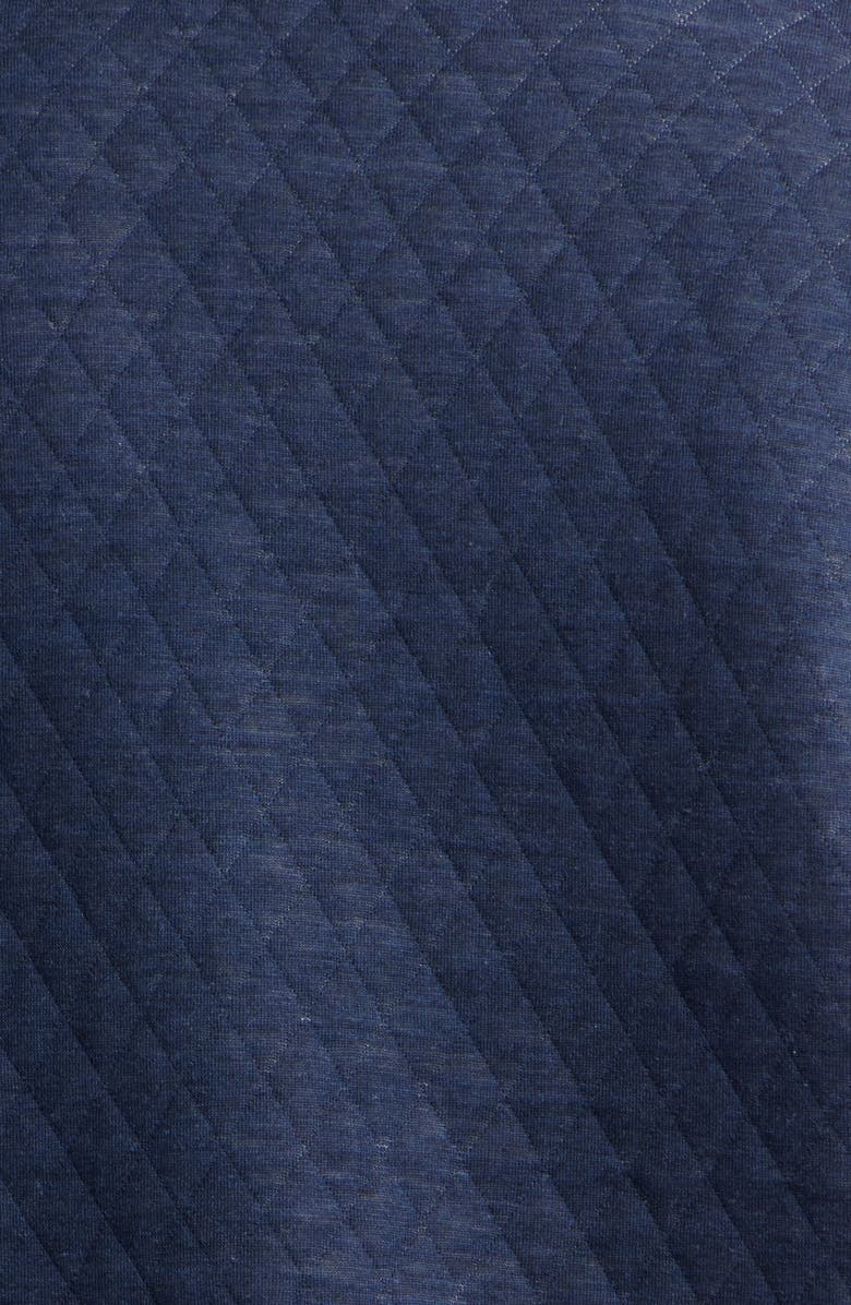 Marine Layer Corbet Quilted Reversible Pullover, Alternate, color, Navy/ Oat
