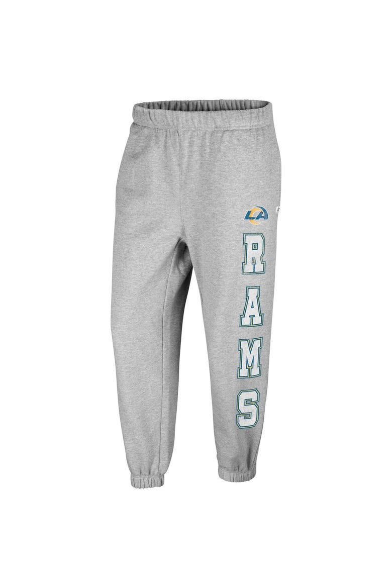 Women's '47 Gray Los Angeles Rams Double Pro Harper Jogger Sweatpants, Alternate, color, Heather Gray