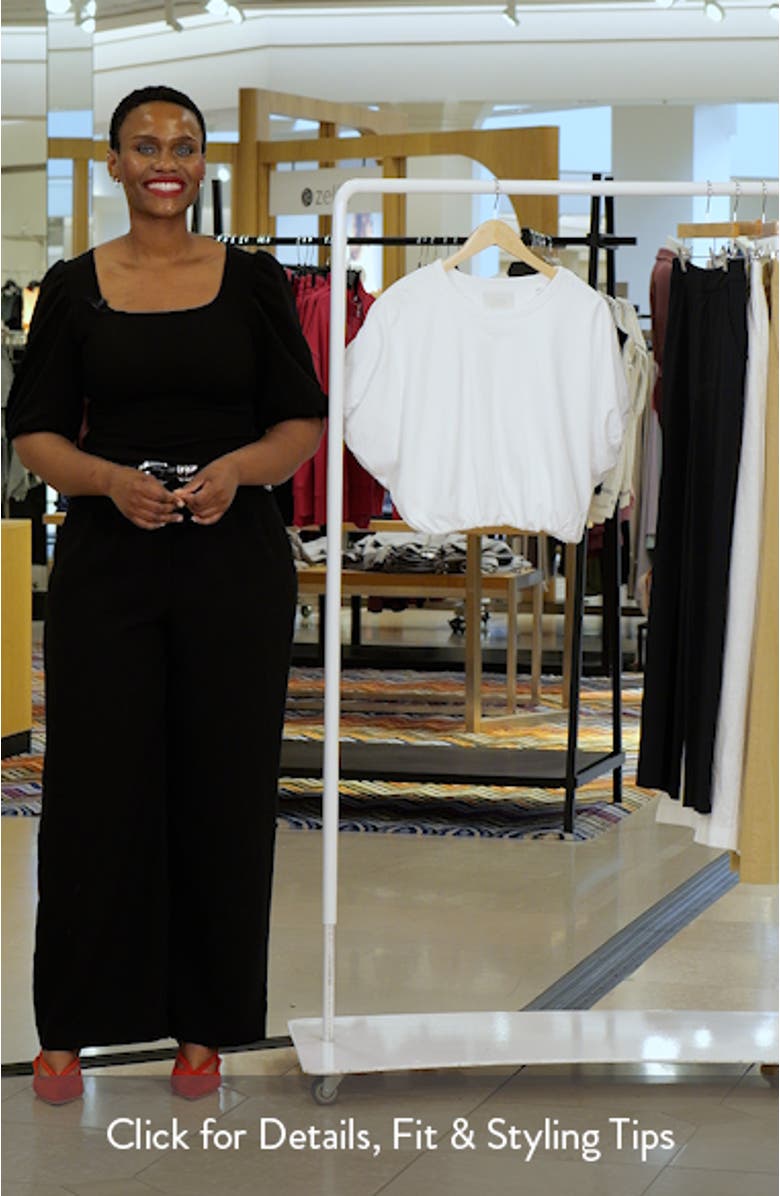 Gia Bubble Crop Top, sales video thumbnail