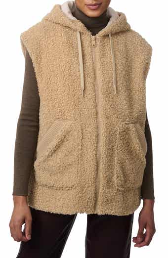 Faux Shearling Hooded Vest