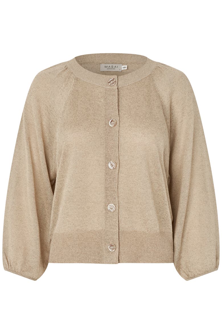 Malakker Balloon Sleeve Knit Cardigan, Alternate, color, Wind Chime
