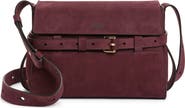 Moschino Tie Me Suede Shoulder Bag