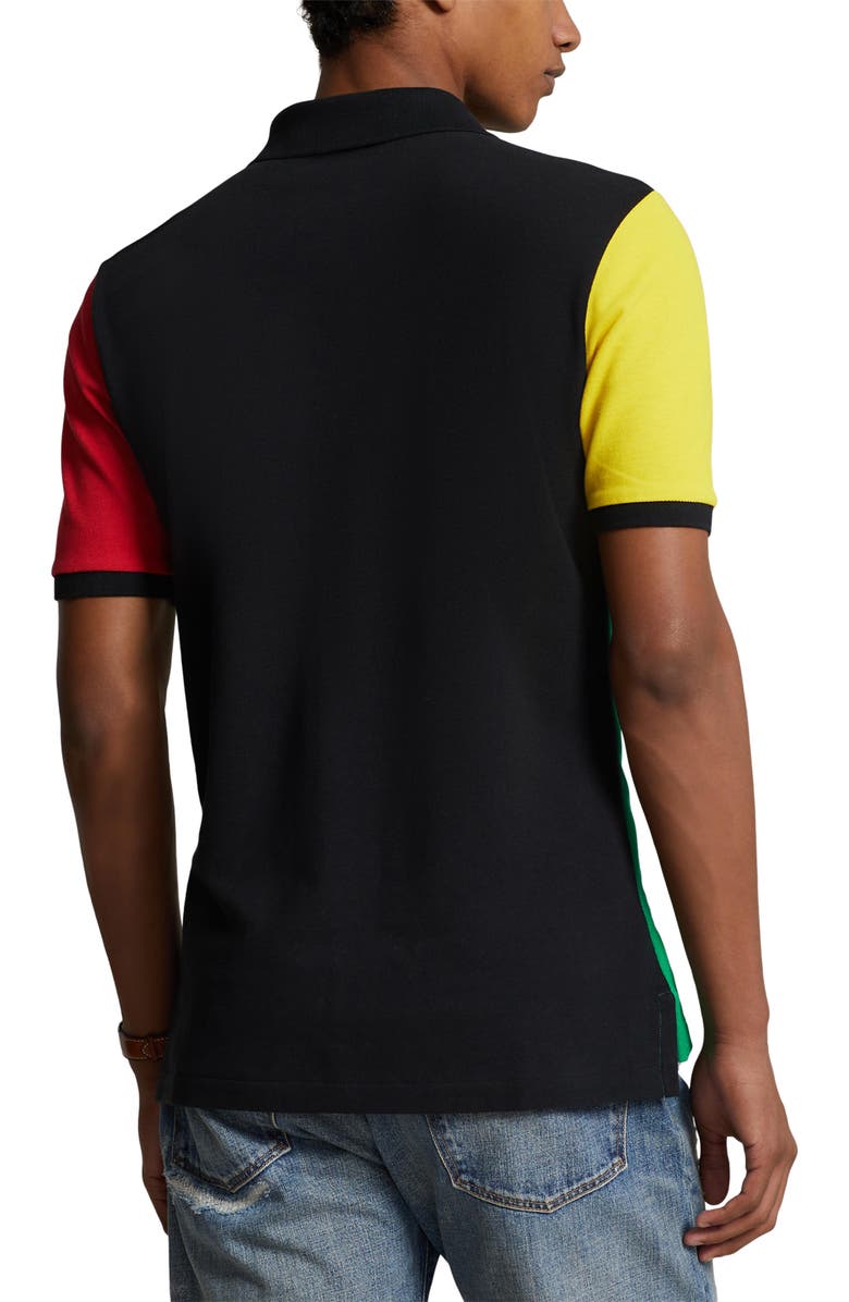 Polo Ralph Lauren Cotton Mesh Polo, Alternate, color, Billiard Multi