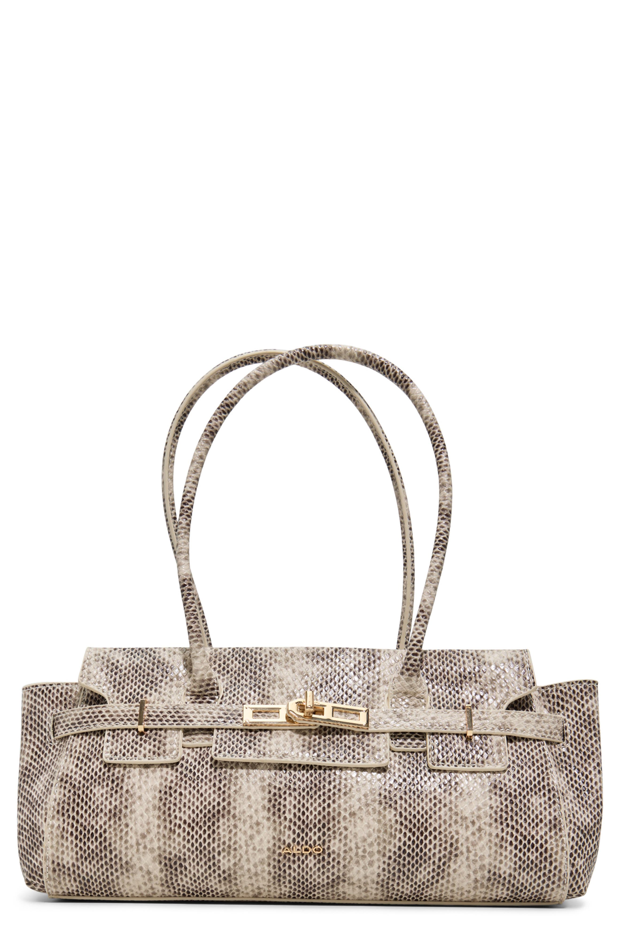 Latissee Faux Snakeskin Satchel