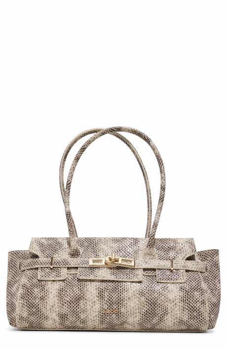 Latissee Faux Snakeskin Satchel