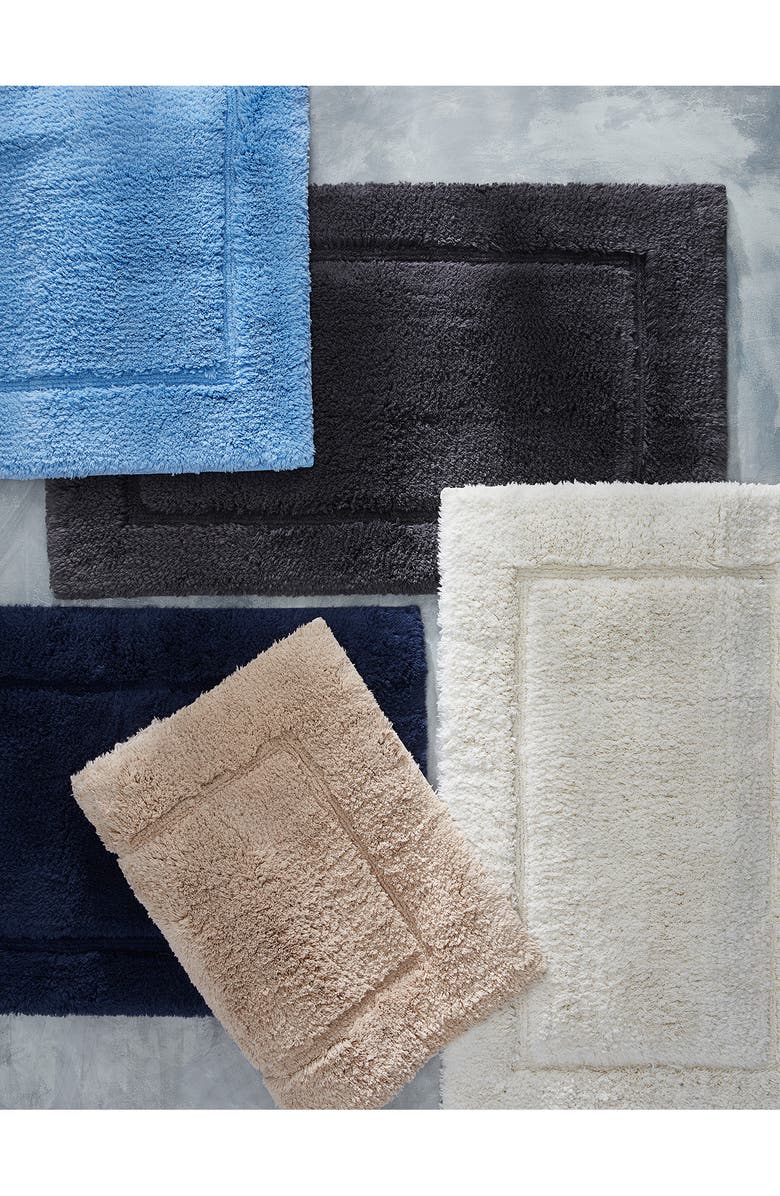 Matouk Milagro Bath Rug, Alternate, color, White