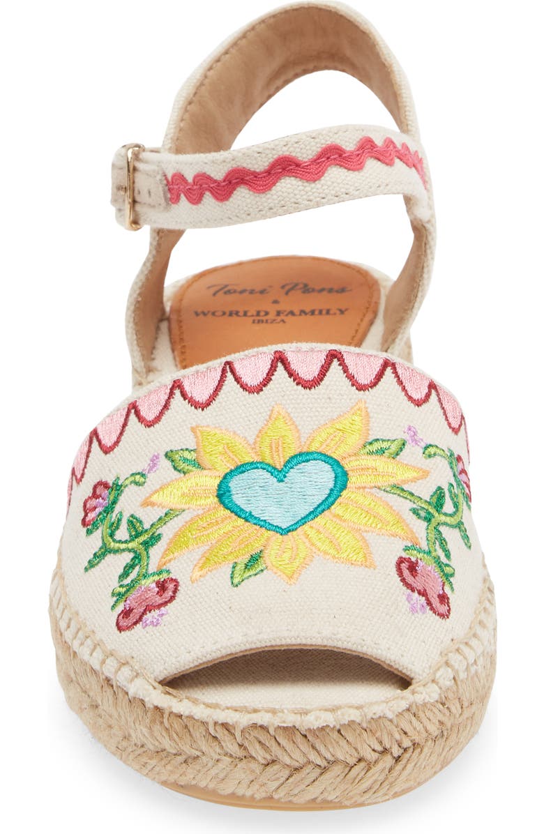 Toni Pons Love Embroidered Espadrille Sandal, Alternate, color,