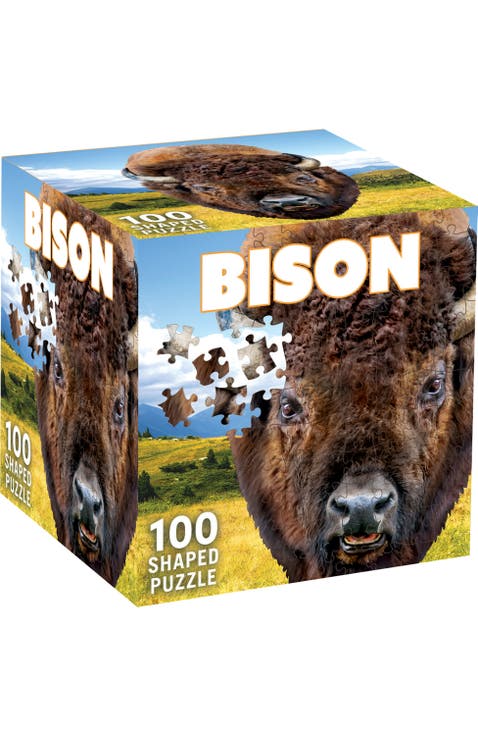 Bison 100 Piece Shaped Jigsaw Puzzle
