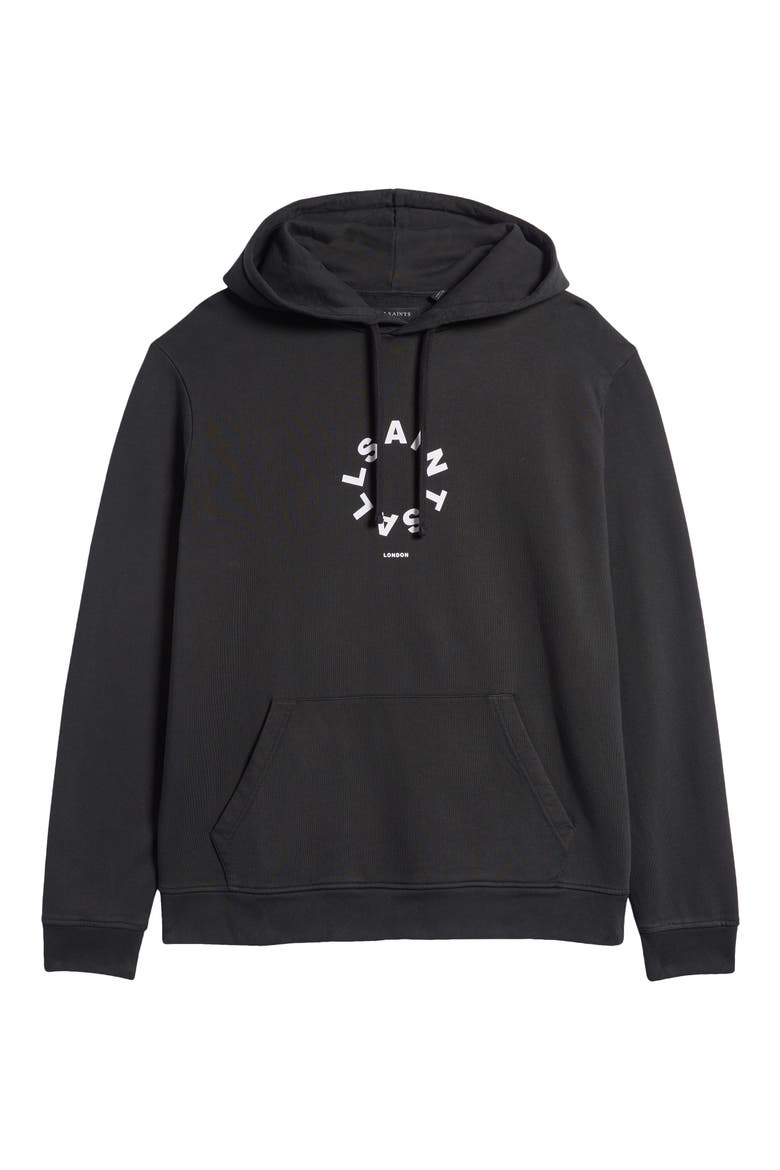 Tierra Logo Cotton French Terry Graphic Hoodie, Alternate, color, JET BLACK
