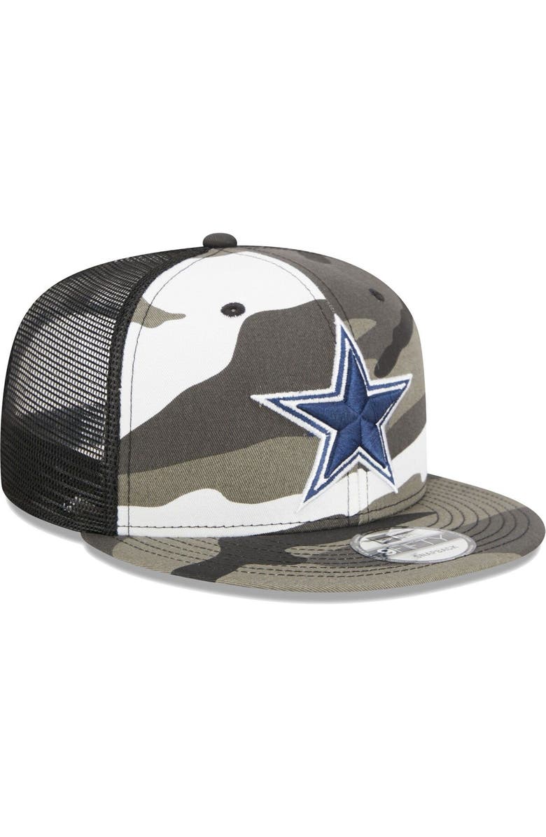 New Era Men's New Era Urban Camo Dallas Cowboys 9FIFTY Trucker Snapback Hat, Alternate, color, Camo