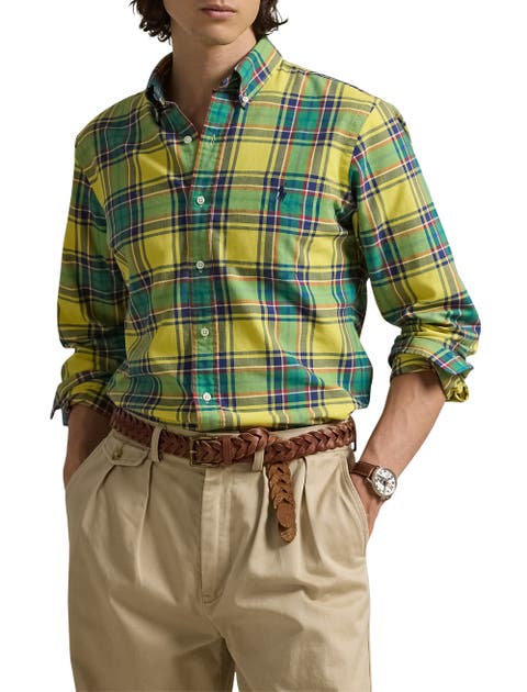Plaid Oxford Sport Shirt