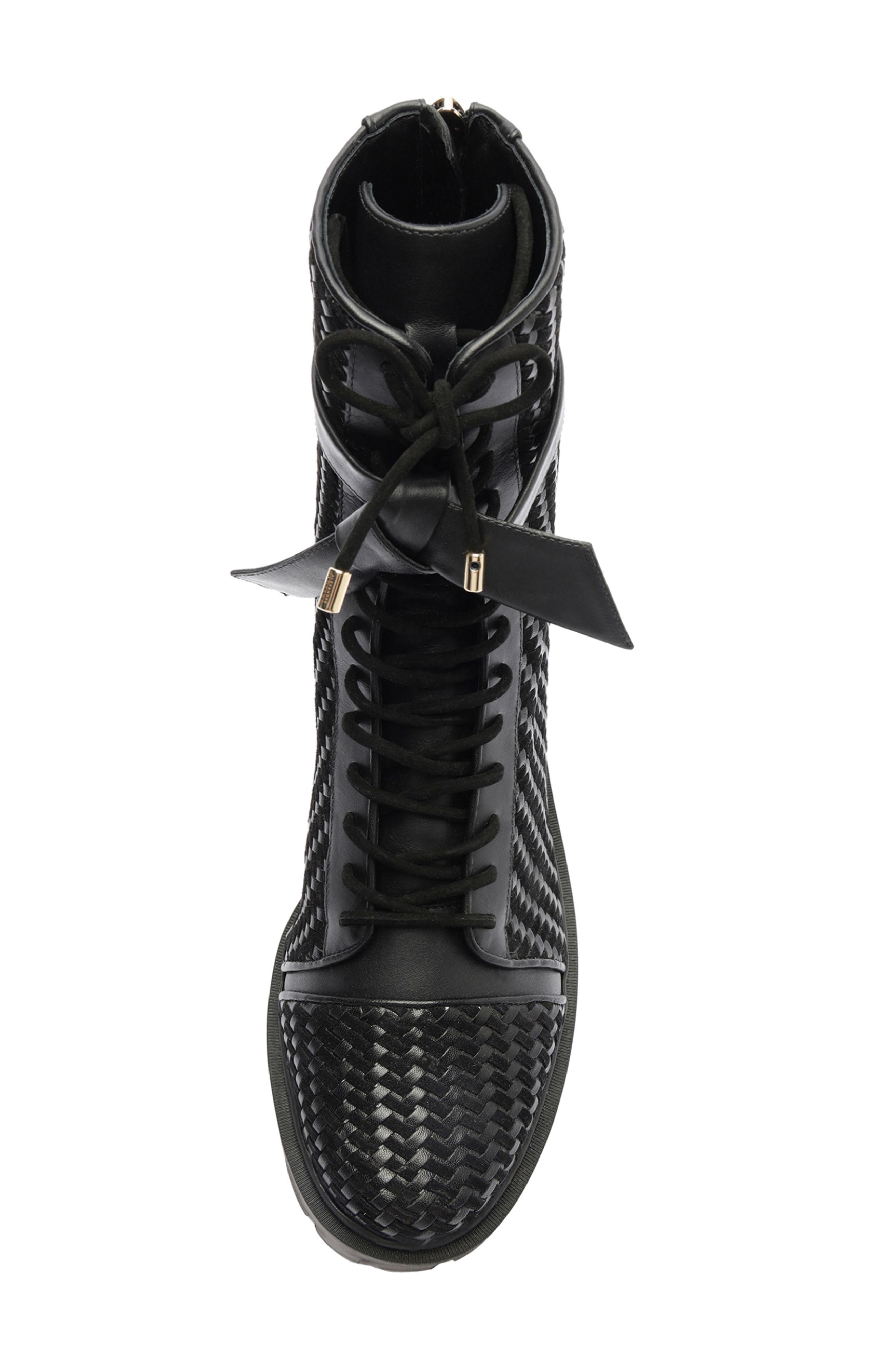 Alexandre Birman Tresse Combat Boot, Alternate, color, 