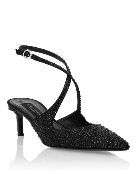 Slingback Shoes Strass Jewel Women