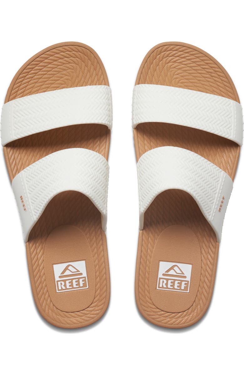 Reef Water Vista Slide Sandal, Alternate, color, White/ Tan