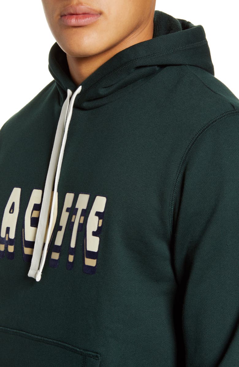 Lacoste 3D Logo Graphic Hooded Sweatshirt, Alternate, color,