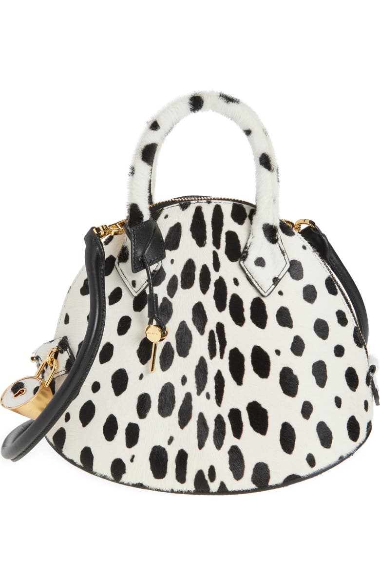 Alaïa Dome 25 Genuine Calf Hair Top Handle Bag, Main, color,