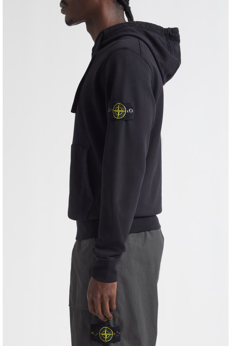 Cotton Hoodie, Alternate, color, V0029 BLACK