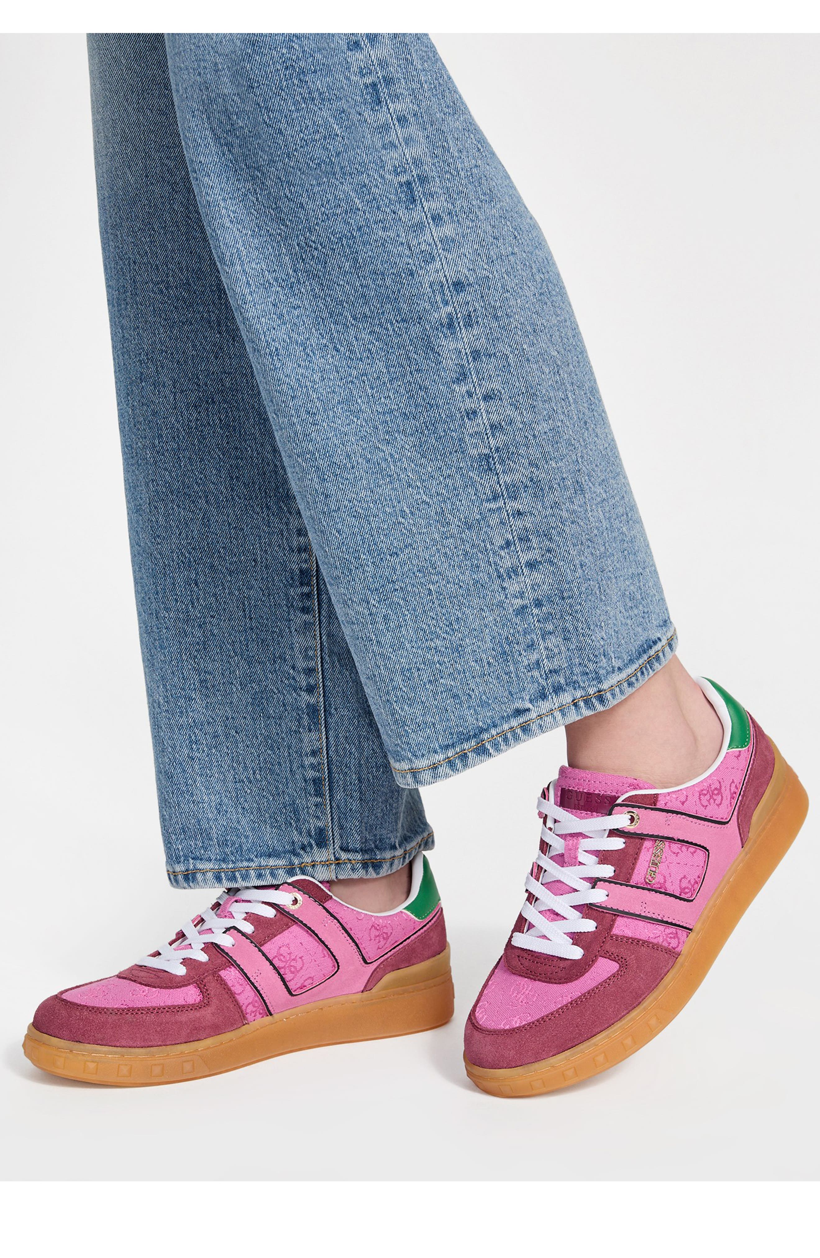GUESS Inart Sneaker, Alternate, color, Medium Pink